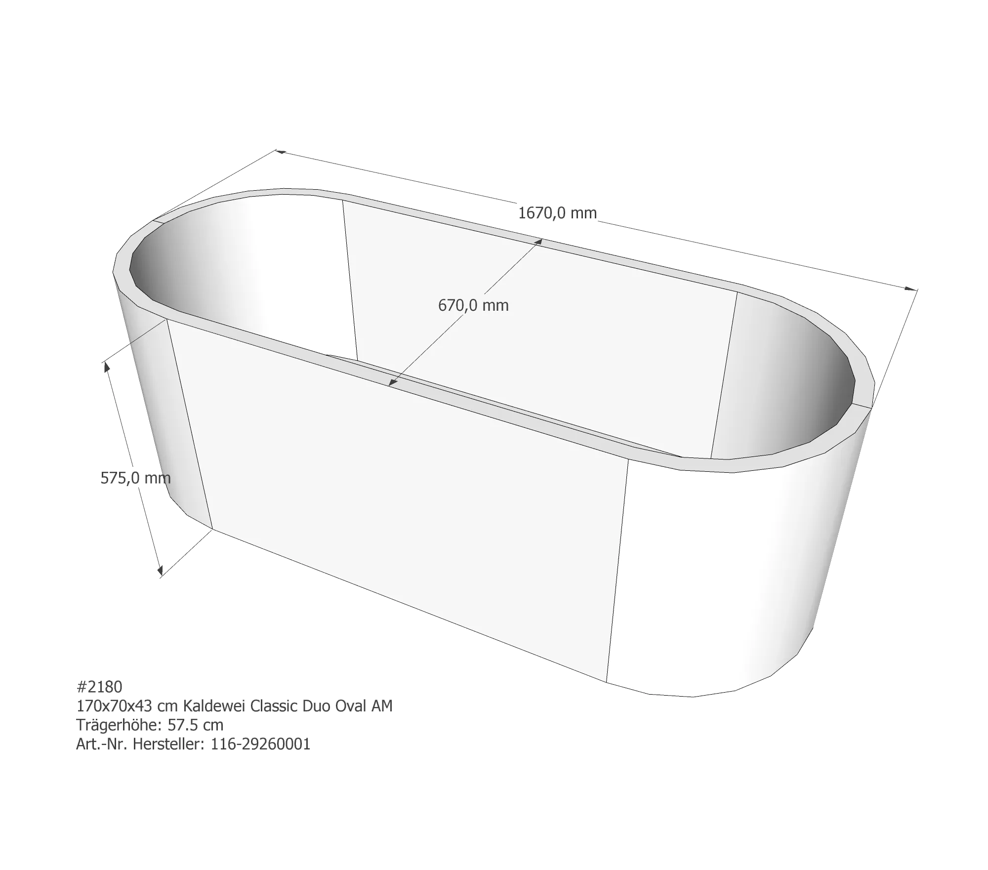 Badewannenträger für Kaldewei Classic Duo Oval 170 × 70 × 43 cm Breite: 70 cm / Länge: 170 cm Badewannenträger für Kaldewei Classic Duo Oval 170 × 70 × 43 cm Breite: 70 cm / Länge: 170 cm