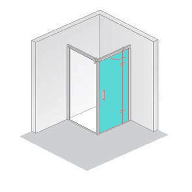 HSK teilgerahmte Drehtür an Nebenteil „Atelier Plan“ für verkürzte Seitenwand Glas Mattierung mittig (65 cm), Profile Chromoptik (Alu Hochglanz poliert), B: 1000 mm H: 2000 mm HSK teilgerahmte Drehtür an Nebenteil „Atelier Plan“ für verkürzte Seitenwand Glas Mattierung mittig (65 cm), Profile Chromoptik (Alu Hochglanz poliert), B: 1000 mm H: 2000 mm