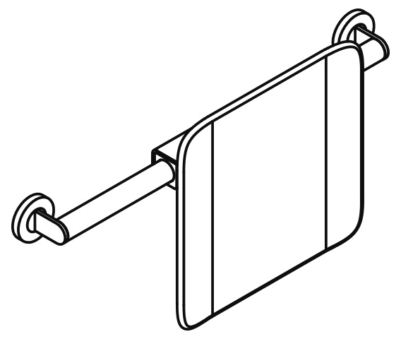 HEWI Rückenstütze „System 900“ 15 cm in Anthrazitgrau