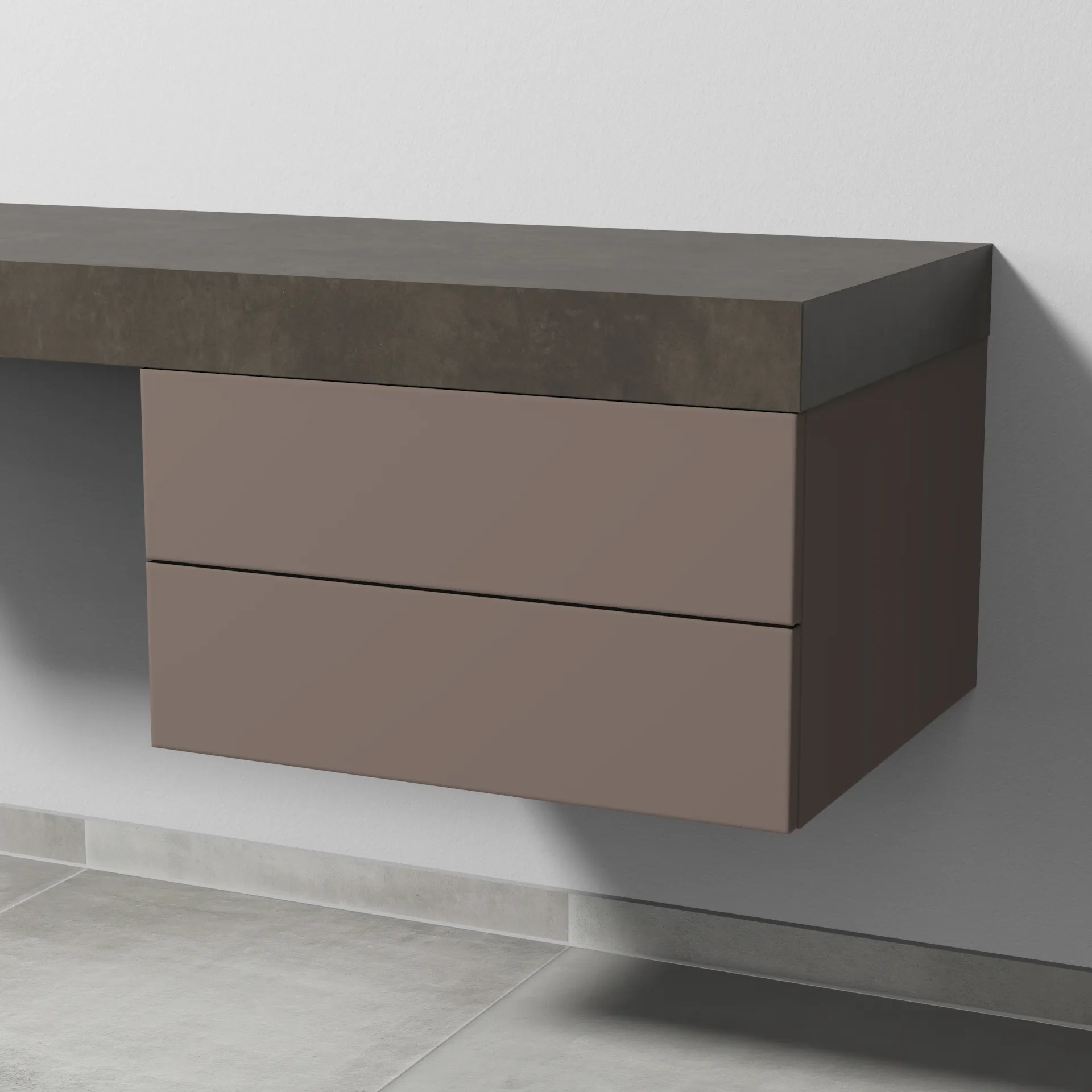 Sanipa Unterschrank „2morrow“ 600 × 340 × 520 mm in Taupe (matt)