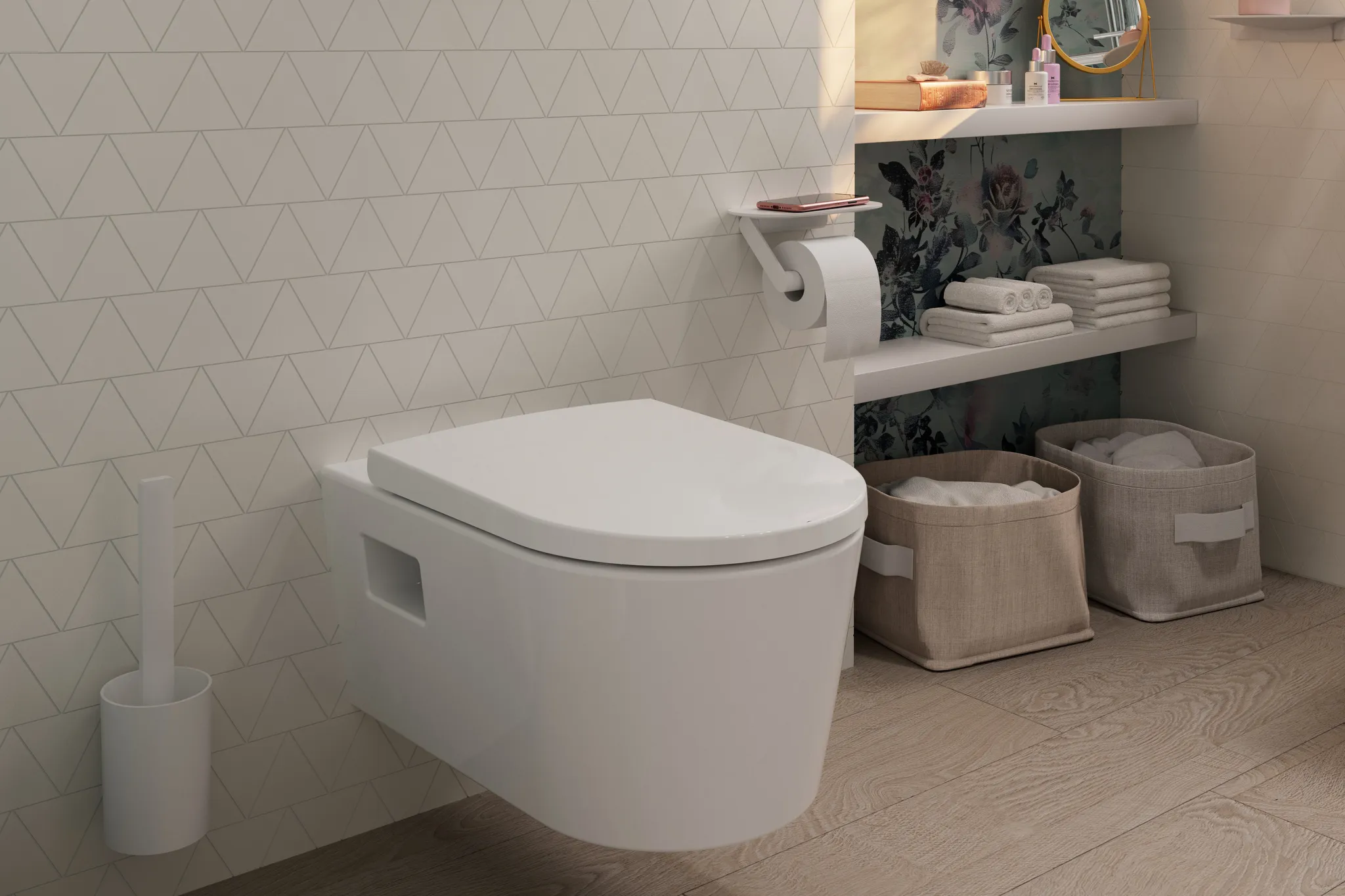 EluPura Original S Wand WC Set 540 AquaChannel, Flush SmartClean mit WC-Sitz mit SoftClose und QuickRelease Weiß EluPura Original S Wand WC Set 540 AquaChannel, Flush SmartClean mit WC-Sitz mit SoftClose und QuickRelease Weiß