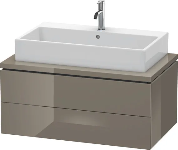 Duravit Waschtischunterschrank wandhängend „L-Cube“ 92 × 40 × 54,7 cm Flannel Grey Hochglanz Duravit Waschtischunterschrank wandhängend „L-Cube“ 92 × 40 × 54,7 cm Flannel Grey Hochglanz