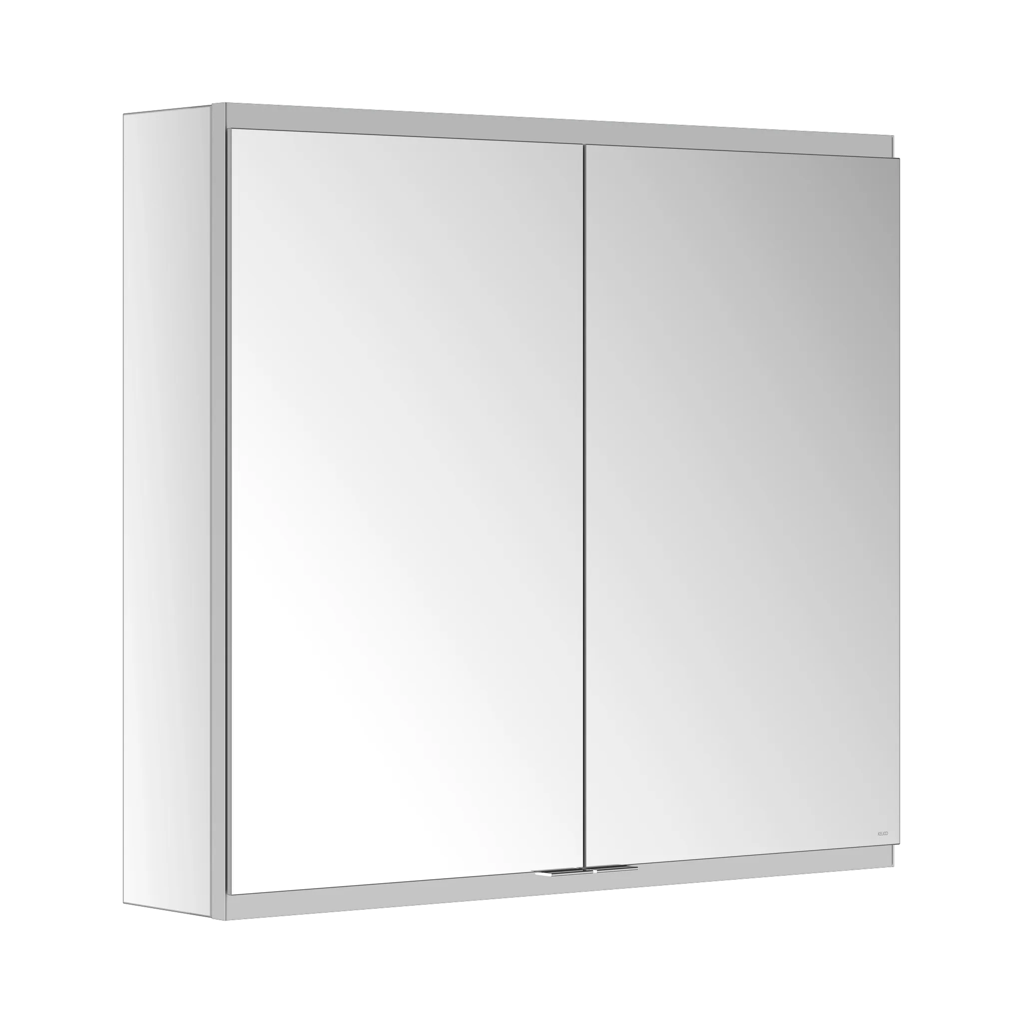 KEUCO Royal Modular 2.0 Spiegelschrank unbeleuchtet Wandvorbau, 2 Steckdosen, 800 x 700 x 160 mm, silber-eloxiert