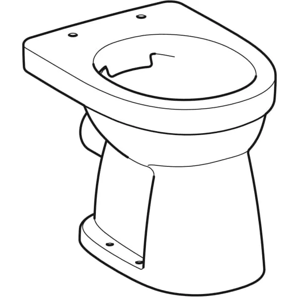 Stand-Flachspül-WC „Renova“ 35,5 × 39 × 47 cm in weiß alpin, ohne Spülrand Stand-Flachspül-WC „Renova“ 35,5 × 39 × 47 cm in weiß alpin, ohne Spülrand