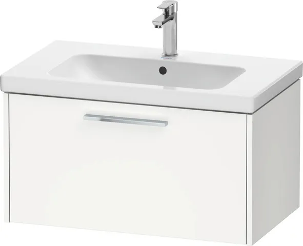Duravit Waschtischunterschrank Wandhängend „D-Code“ 78,4 × 40 × 46 cm in Beton Matt