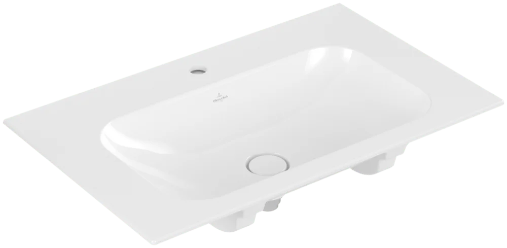 Villeroy & Boch Schrankwaschtisch Finion Weißen Alpin CeramicPlus 800x500x160 mm mit verdecktem Überlauf Villeroy & Boch Schrankwaschtisch Finion Weißen Alpin CeramicPlus 800x500x160 mm mit verdecktem Überlauf