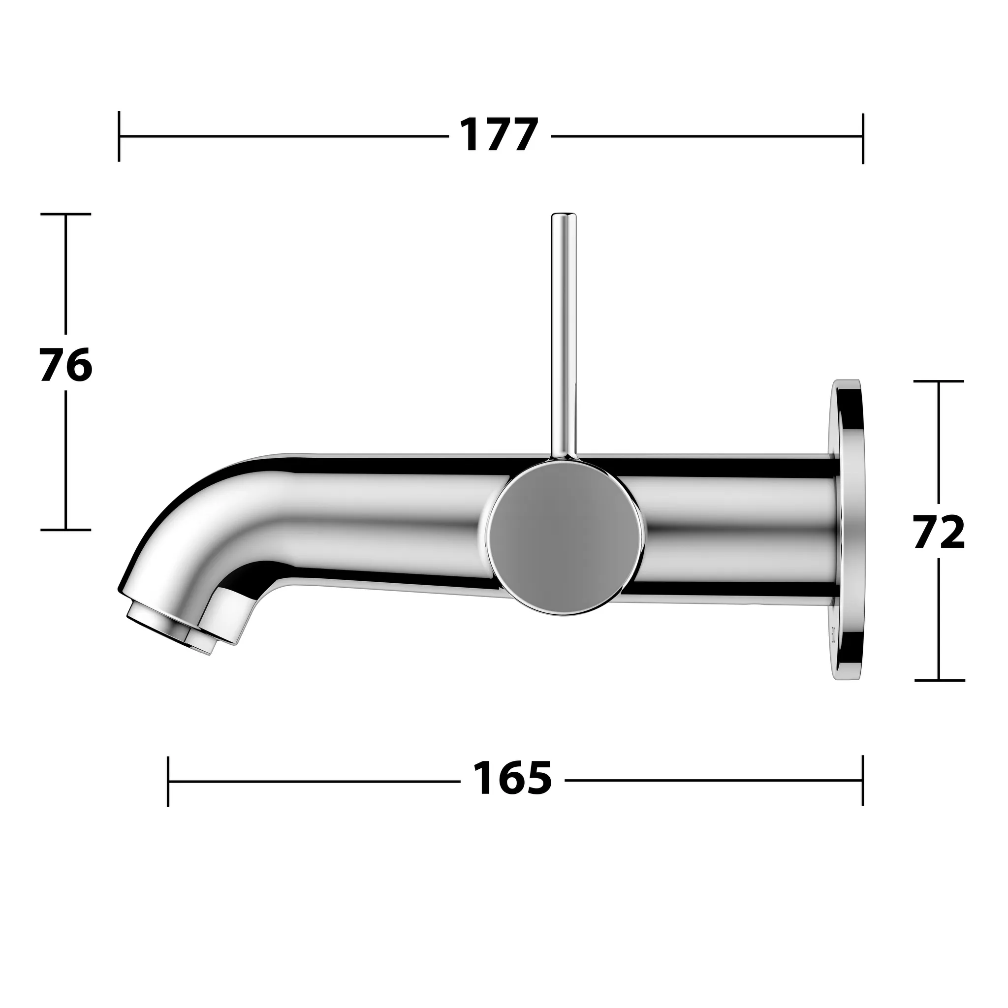 IXMO 59516010201 Einhebel-Waschtischmischer UP für Wandmontage/Ausf. rund Ausladung 165 mm/IXMO Soft verchromt IXMO 59516010201 Einhebel-Waschtischmischer UP für Wandmontage/Ausf. rund Ausladung 165 mm/IXMO Soft verchromt