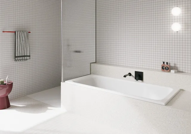 BetteSelect Badewanne Rechteck, weiß, 1600 x 700 mm, 420/30 mm Höhe, Einbau mit Unterbau, schallreduzierende Antidröhn-Matte inklusive BetteSelect Badewanne Rechteck, weiß, 1600 x 700 mm, 420/30 mm Höhe, Einbau mit Unterbau, schallreduzierende Antidröhn-Matte inklusive