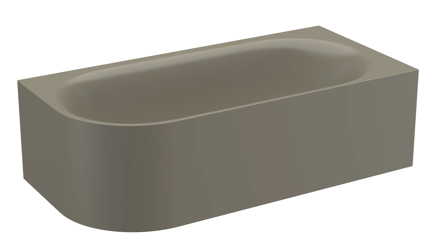 Bette oval Badewanne „BetteLux Oval V Silhouette“ 195 × 95 cm in Graphite