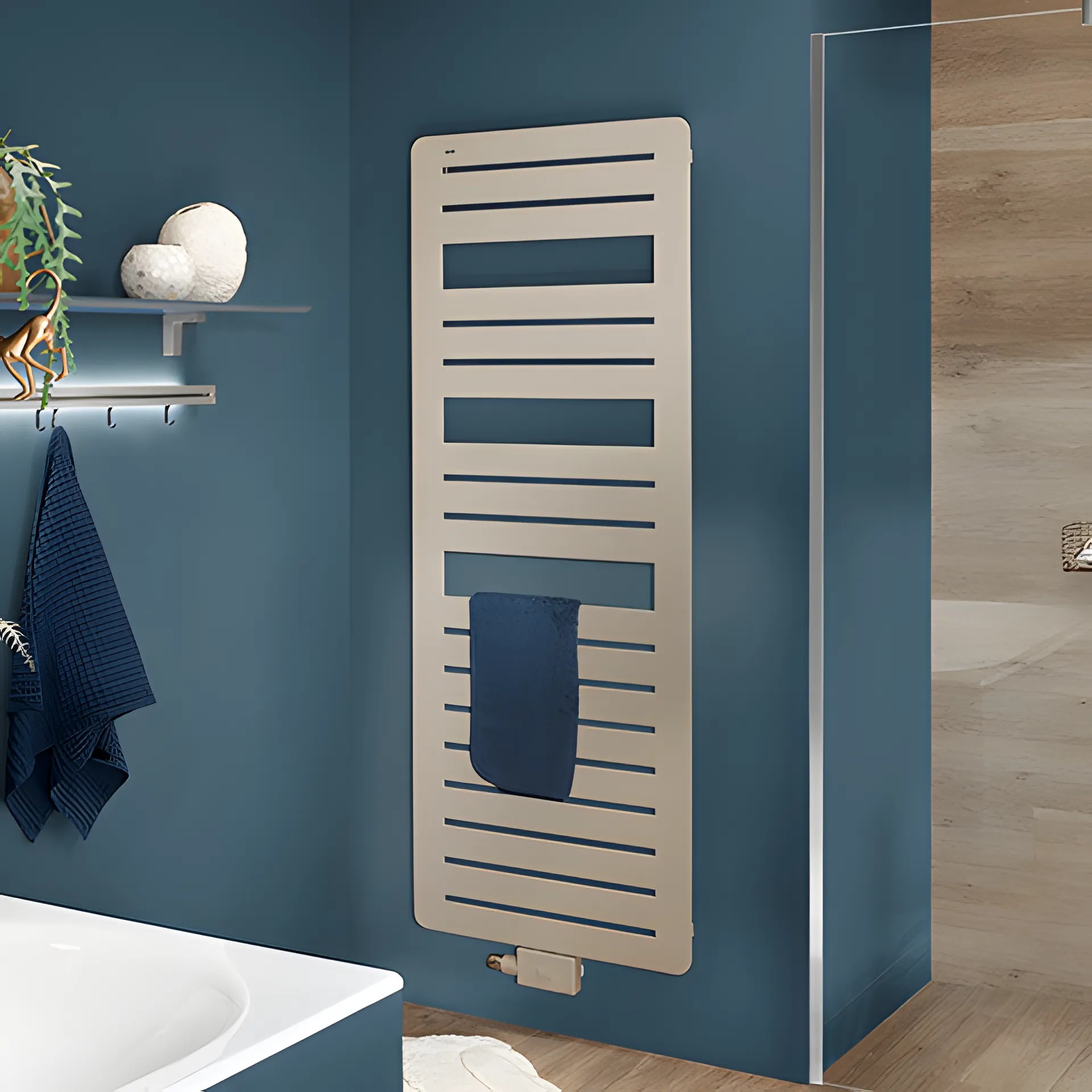 BEMM Design-Heizkörper „Page“ 50 × 92 cm in Weißperlmetallic