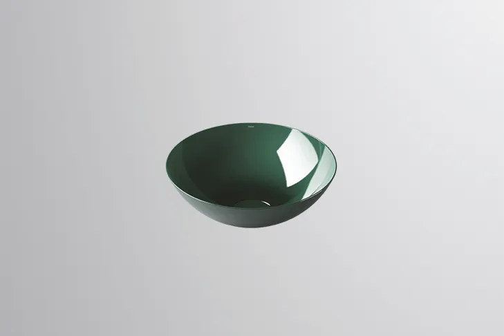 Waschbecken „Terra“ 360 × 137 mm in Deep Green