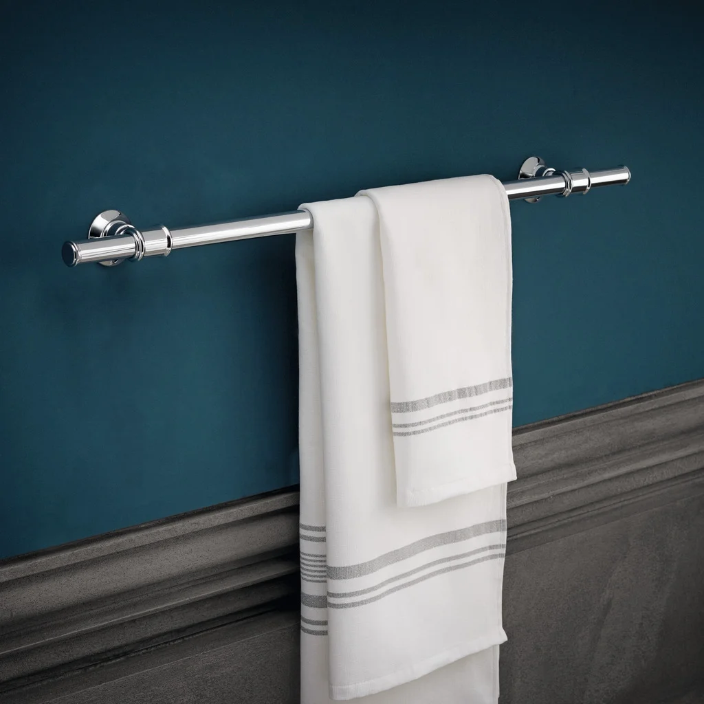 Hansgrohe AXOR Montreux Badetuchhalter in Chrom, 783 mm Länge, Bohrabstand 600 mm, verdeckte Befestigung