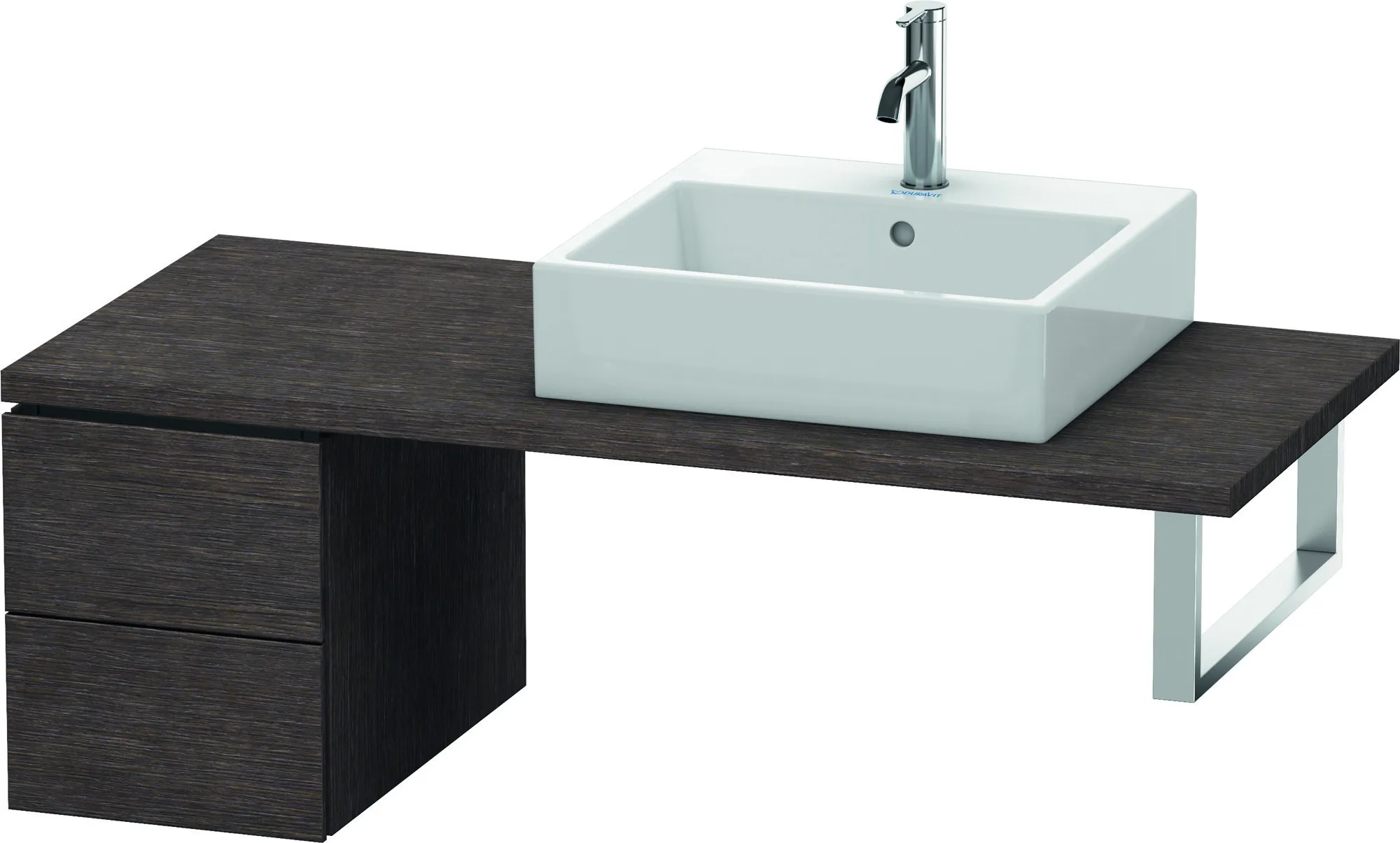 Duravit Unterschrank für Konsole „L-Cube“ 32 × 40 × 54,7 cm Eiche Dunkel gebürstet
