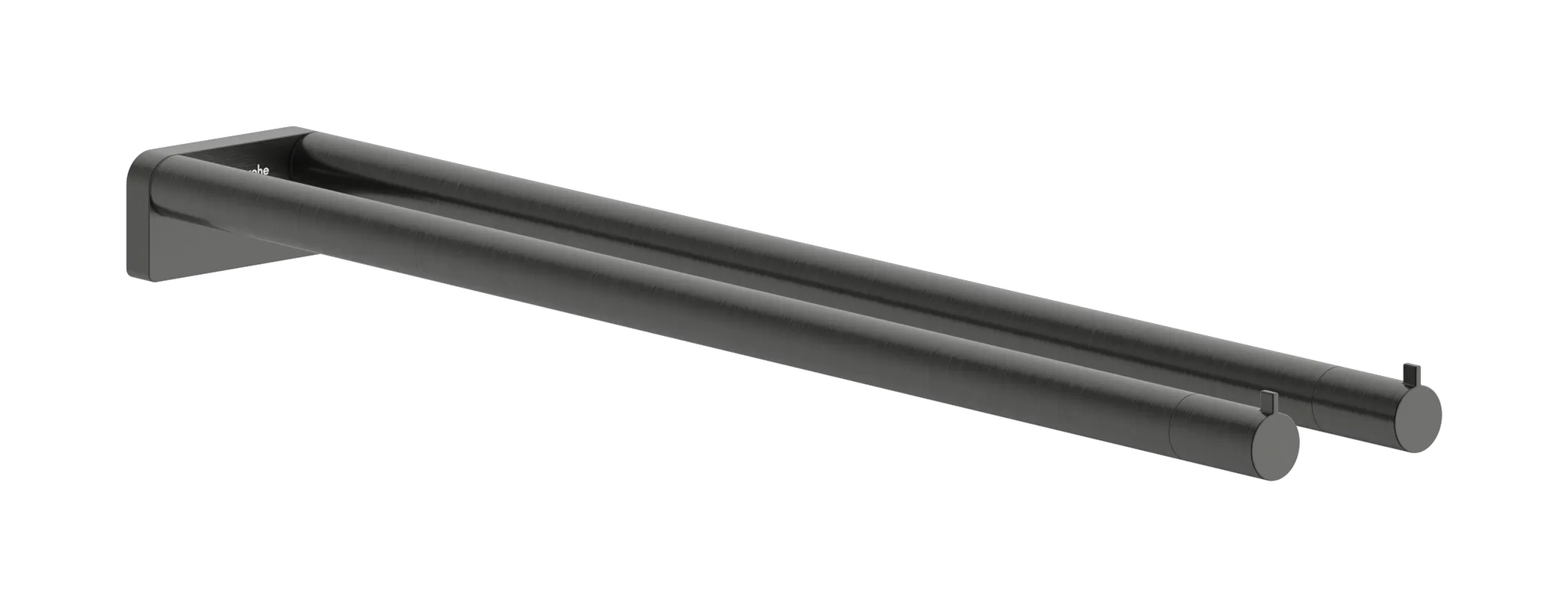 Hansgrohe AddStoris S Handtuchhalter zweiarmig, Brushed Black Chrome, 441 mm Länge Hansgrohe AddStoris S Handtuchhalter zweiarmig, Brushed Black Chrome, 441 mm Länge