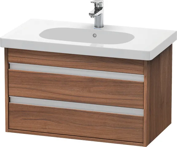 Duravit Waschtischunterschrank wandhängend „Ketho“ 80 × 48 × 45,5 cm Nussbaum Natur