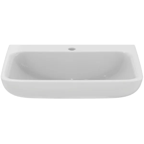 Waschbecken „Contour21+“ 60 × 48 × 17,5 cm, Hahnlochposition mittig