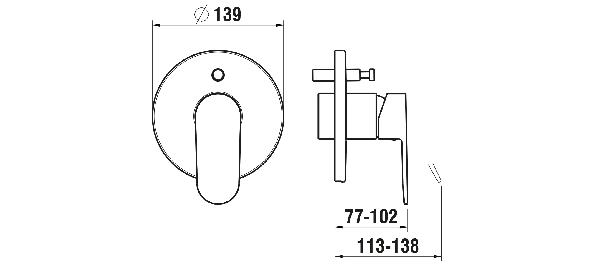 Laufen Einhebel-Wannenmischer Unterputz NEJA chrom für SIMIBOX Standard oder SIMIBOX Light Laufen Einhebel-Wannenmischer Unterputz NEJA chrom für SIMIBOX Standard oder SIMIBOX Light