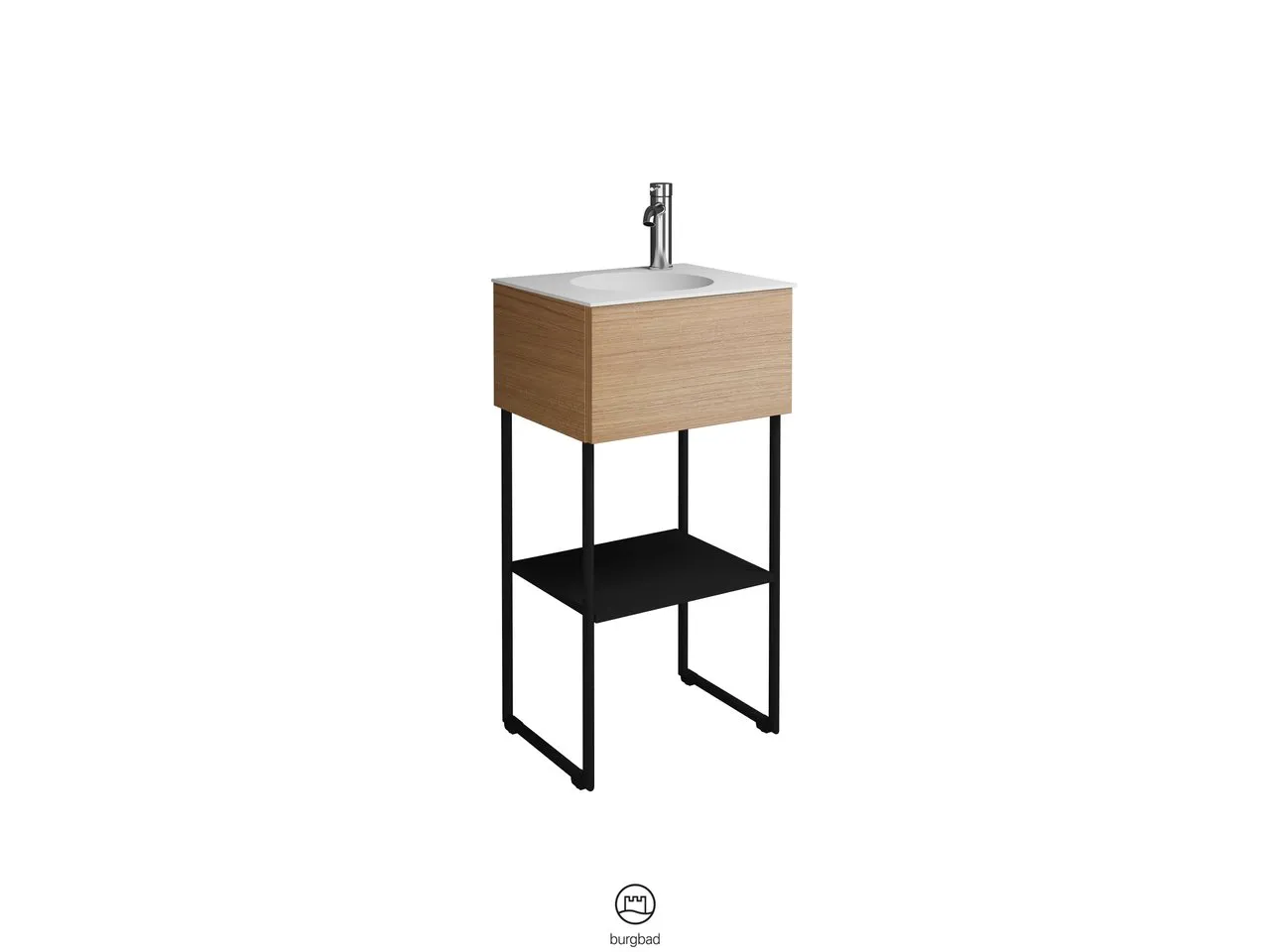 burgbad Badmöbelset „Coco“ in Weiß Matt mit Laserkante burgbad Badmöbelset „Coco“ in Weiß Matt mit Laserkante