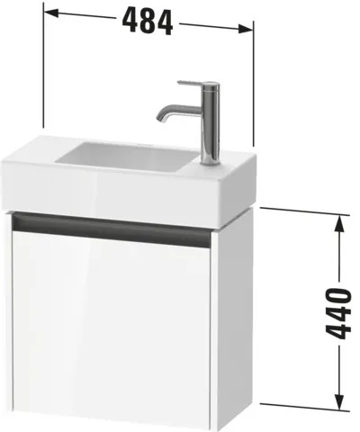 Duravit Waschtischunterschrank wandhängend „Ketho.2“ 48,4 × 44 × 23,8 cm in Eiche Natur Duravit Waschtischunterschrank wandhängend „Ketho.2“ 48,4 × 44 × 23,8 cm in Eiche Natur