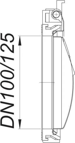 Pendelklappe 2000 zu Stausafe DN 100/125