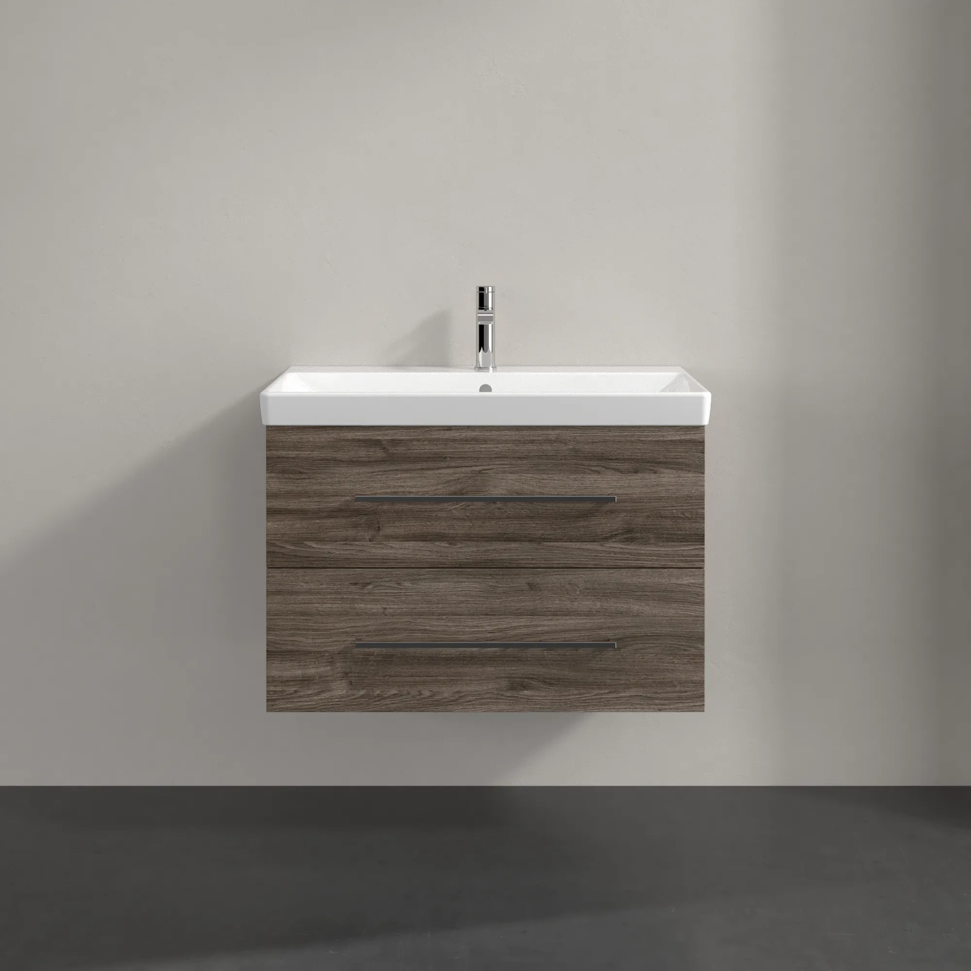 Villeroy & Boch Waschtischunterschrank „Avento“ für Schrankwaschtisch 780 × 514 × 452 mm Stone Oak, Soft Closing