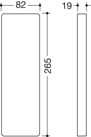 HEWI Abdeckung „Serie 805 Classic“ in Tiefschwarz HEWI Abdeckung „Serie 805 Classic“ in Tiefschwarz