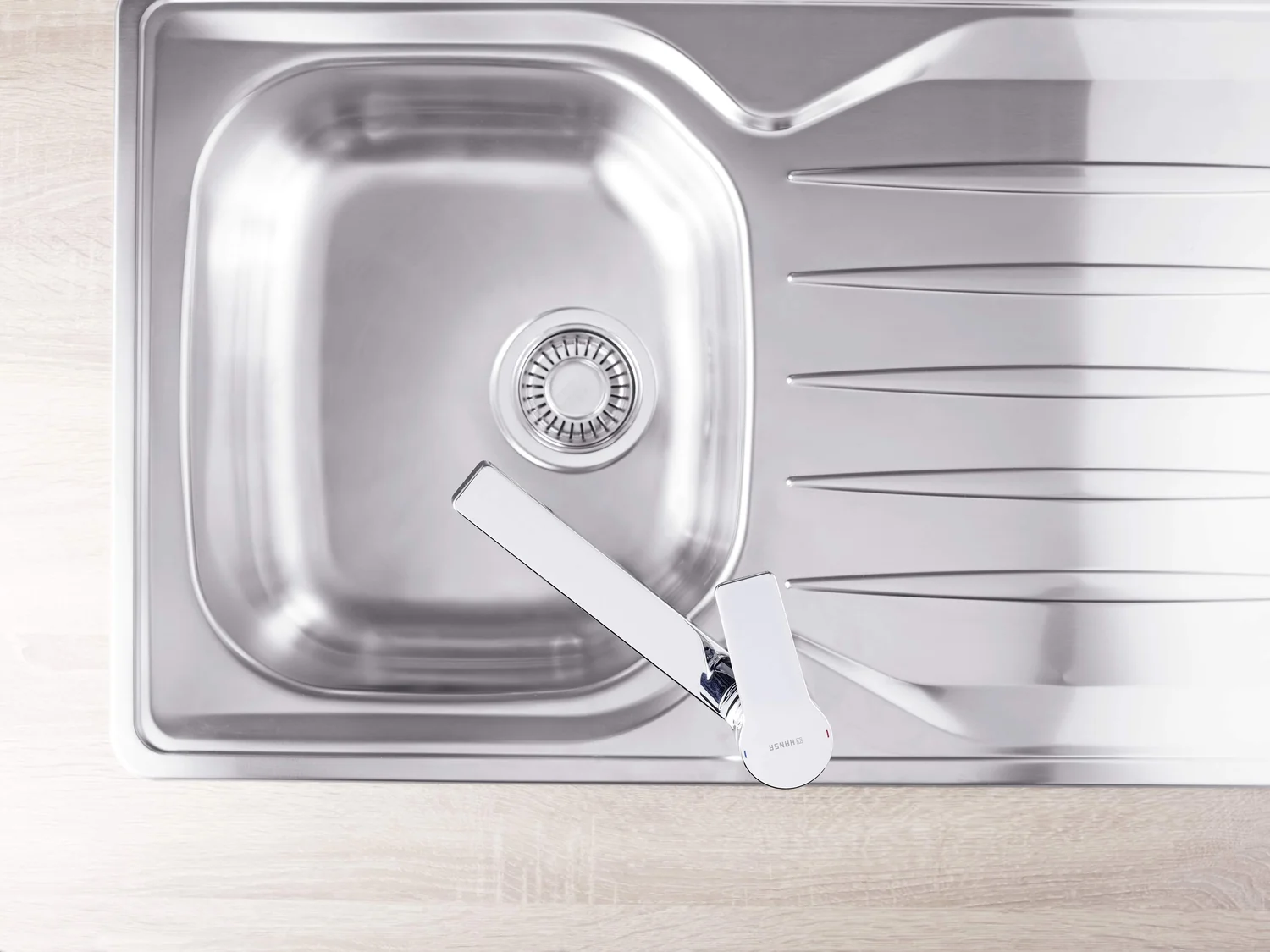 HansaTWIST Einhebelmischer Küchenarmatur 0914, Ausladung 199 mm DN15 Chrom