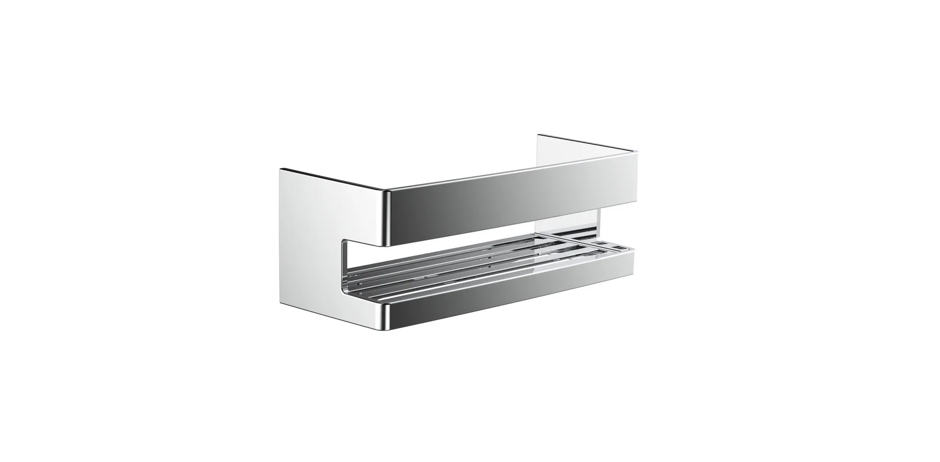 emco Eck-Wandkorb „system 2“, Form rechteckig 22,5 × 9,2 × 9 cm in chrom