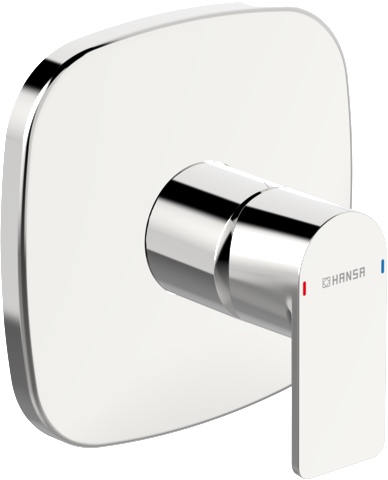 HansaSTELA Duscharmatur Einhebelmischer Fertigset für Brause-Batterie HansaSTELA 8785 Rosette soft edge Chrom HansaSTELA Duscharmatur Einhebelmischer Fertigset für Brause-Batterie HansaSTELA 8785 Rosette soft edge Chrom