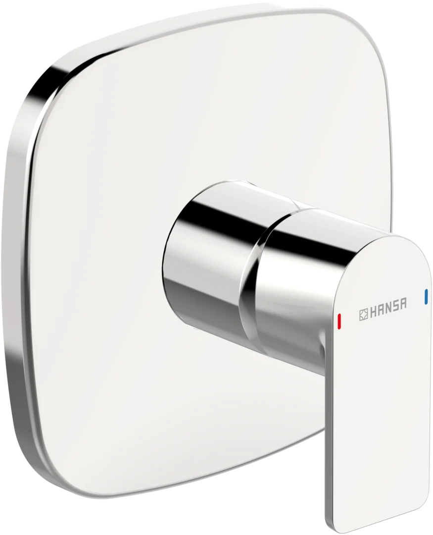 HansaSTELA Duscharmatur Einhebelmischer Fertigset für Brause-Batterie HansaSTELA 8785 Rosette soft edge Chrom HansaSTELA Duscharmatur Einhebelmischer Fertigset für Brause-Batterie HansaSTELA 8785 Rosette soft edge Chrom