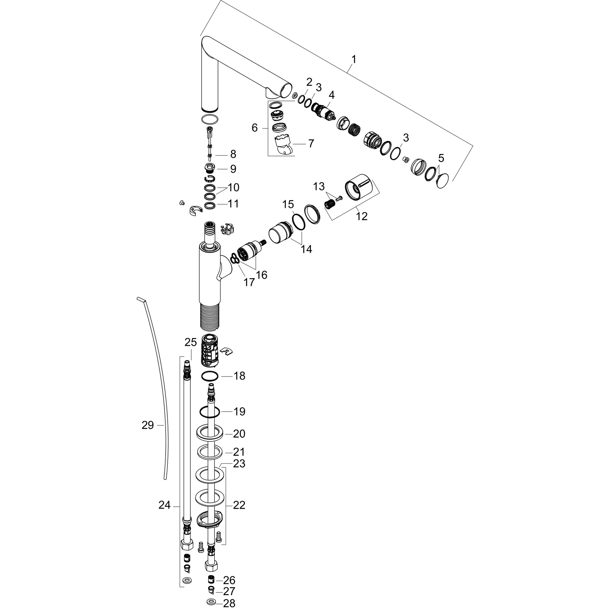 Hansgrohe AXOR Uno Waschtischmischer Select 220 mit Zugstangen-Ablaufgarnitur, Chrom Hansgrohe AXOR Uno Waschtischmischer Select 220 mit Zugstangen-Ablaufgarnitur, Chrom