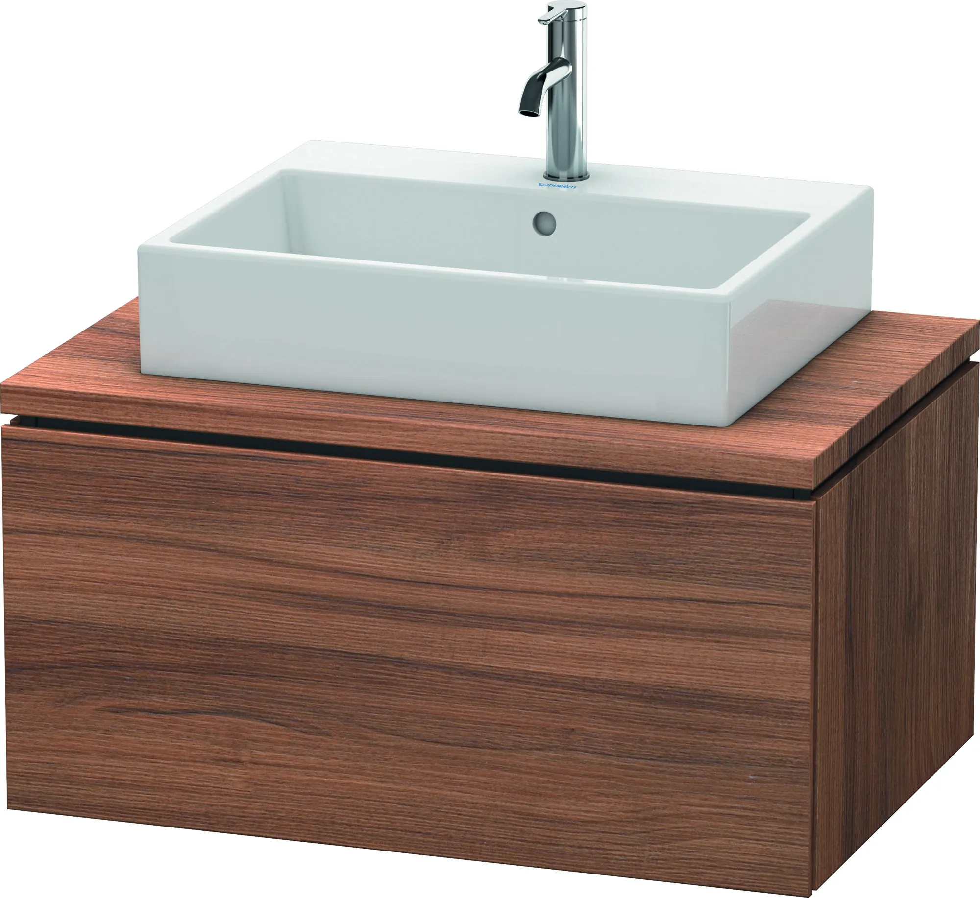Duravit Waschtischunterschrank wandhängend „L-Cube“ 82 × 40 × 54,7 cm Nussbaum Natur Duravit Waschtischunterschrank wandhängend „L-Cube“ 82 × 40 × 54,7 cm Nussbaum Natur