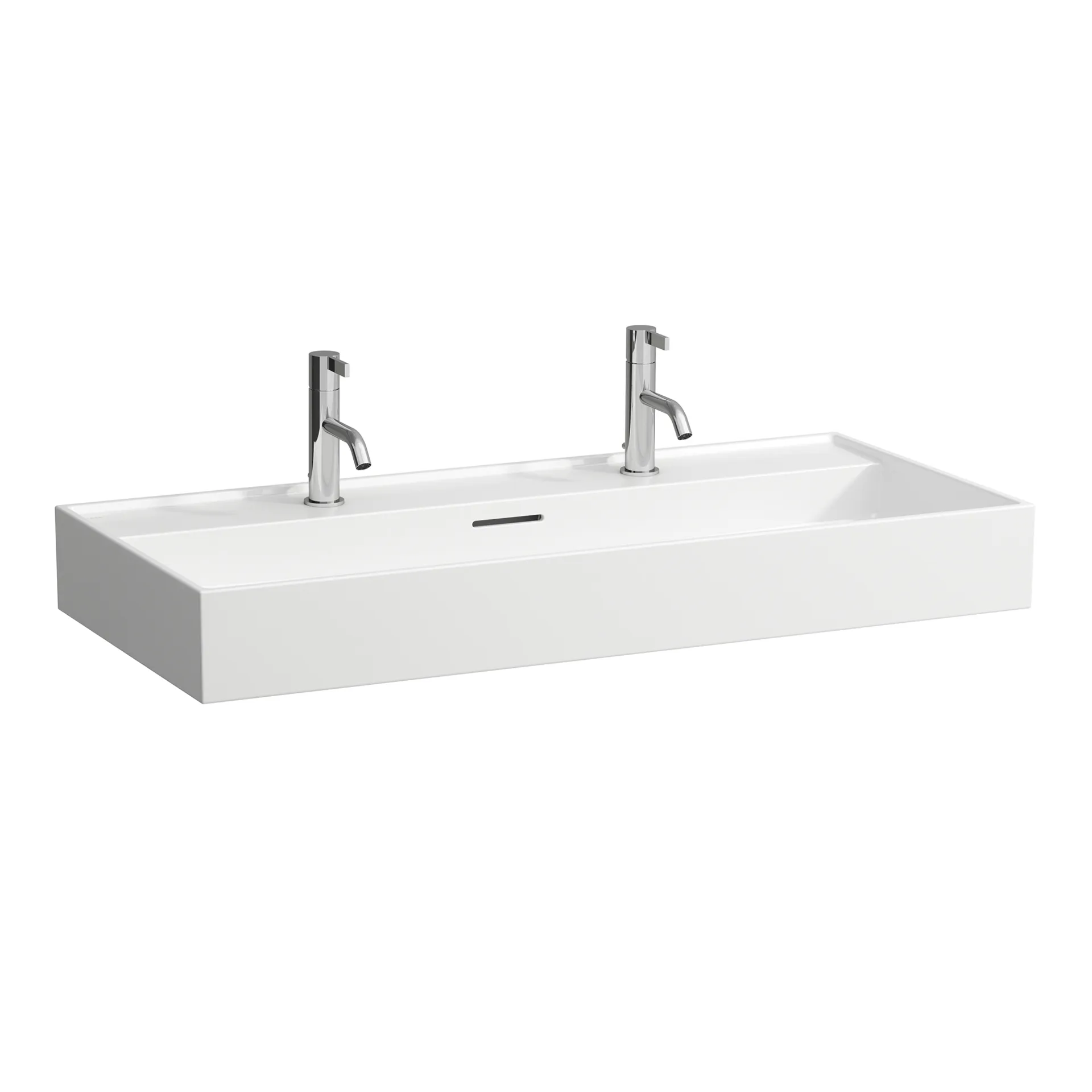 Laufen Aufsatz-Waschtisch Kartell Laufen, Graphit matt, 460x1000x145 mm, 1 Hahnloch links und rechts, Standardablauf Laufen Aufsatz-Waschtisch Kartell Laufen, Graphit matt, 460x1000x145 mm, 1 Hahnloch links und rechts, Standardablauf
