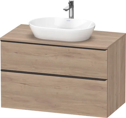 Duravit Waschtischunterschrank wandhängend „D-Neo“ 100 × 66,4 × 55 cm Eiche Marmoriert