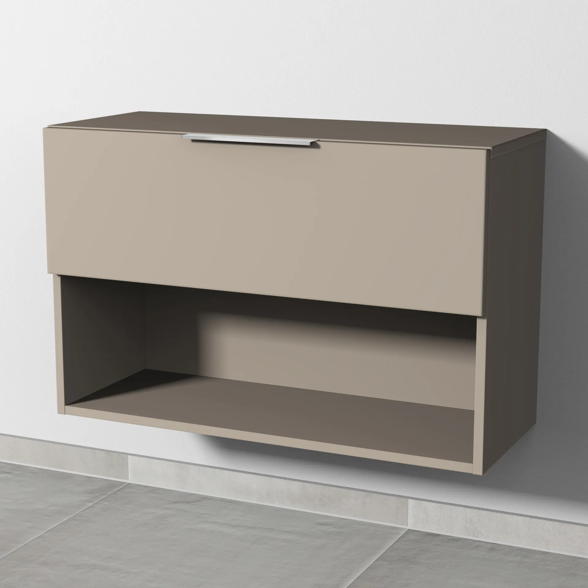 Sanipa 4balance Anbauschrank (DG111) – Sandgrau-Matt, Maße: 520x800x328 mm Sanipa 4balance Anbauschrank (DG111) – Sandgrau-Matt, Maße: 520x800x328 mm