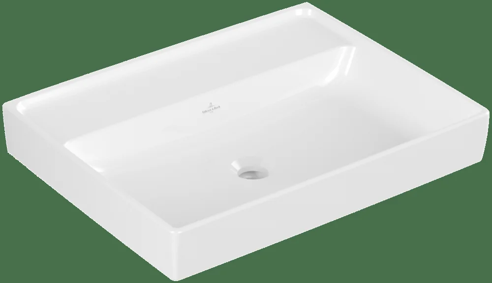 Villeroy & Boch Collaro Waschbecken 600x470mm Rechteck Weiß Alpin CeramicPlus