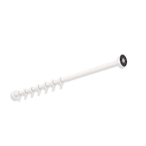 VH-Stange, d:25, L:1000, 10 Ringe, pulverbeschichtet weiß tiefmatt VH-Stange, d:25, L:1000, 10 Ringe, pulverbeschichtet weiß tiefmatt