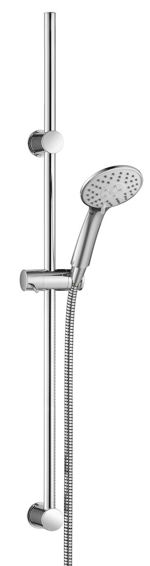 Brauseset AqvaBasic III - Handbrause 1-strahlig, easyclean - Wandstange 950 × ⌀19mm - oberer Halter höhenverstellbar - Konusgleiter - Kunststoff-Brauseschlauch 1600 mm × 1/2″ × 1/2″ Konus - chrom Brauseset AqvaBasic III - Handbrause 1-strahlig, easyclean - Wandstange 950 × ⌀19mm - oberer Halter höhenverstellbar - Konusgleiter - Kunststoff-Brauseschlauch 1600 mm × 1/2″ × 1/2″ Konus - chrom