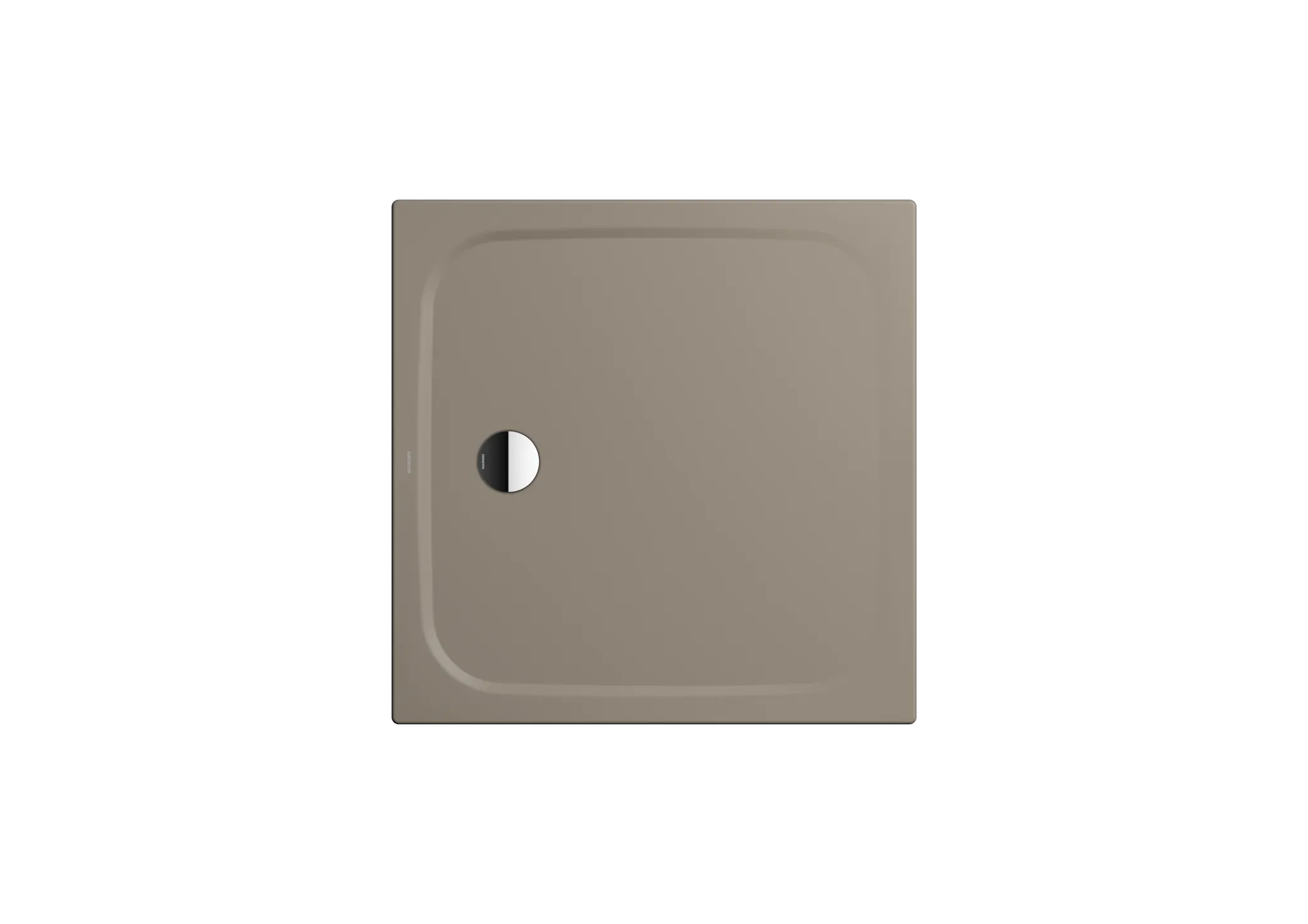 Kaldewei quadrat Duschwanne „Cayonoplan“ 800 × 800 mm ohne Oberflächenbeschichtung, ohne Oberflächenveredelung, in warm grey 60