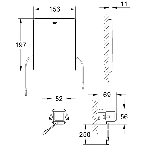 Funk-Elektronik 38759, für WC, WC-Funk-Empfangsmodul 868,4 MHz, für Stützklappgriffe mit Sender, mit Trafo 100-230 V AC, 50-60 Hz, 6 V DC, edelstahl Funk-Elektronik 38759, für WC, WC-Funk-Empfangsmodul 868,4 MHz, für Stützklappgriffe mit Sender, mit Trafo 100-230 V AC, 50-60 Hz, 6 V DC, edelstahl