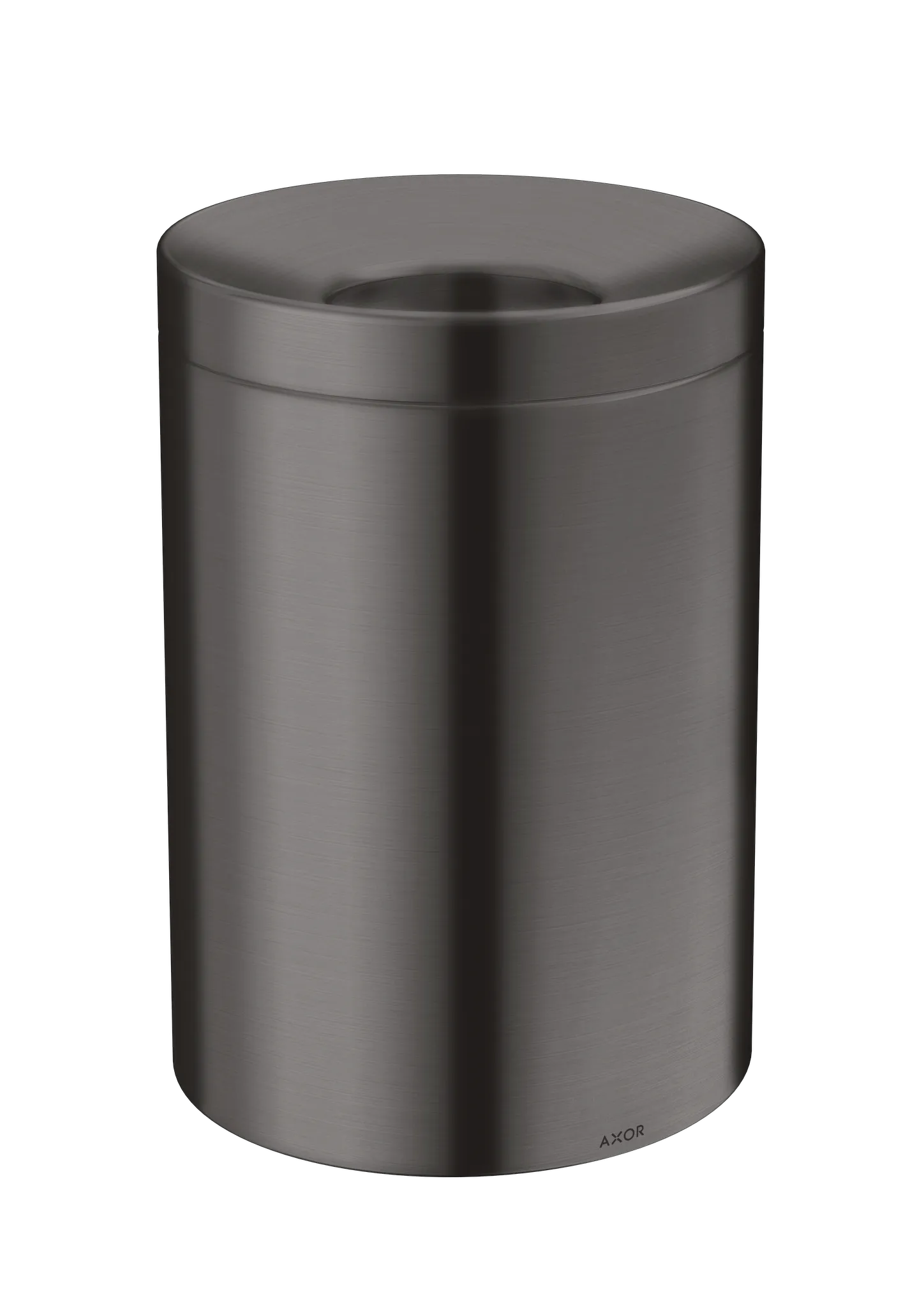 Hansgrohe AXOR Universal Circular Abfalleimer Brushed Black Chrome freistehend Metall Kunststoff 5 l herausnehmbarer Einsatz Hansgrohe AXOR Universal Circular Abfalleimer Brushed Black Chrome freistehend Metall Kunststoff 5 l herausnehmbarer Einsatz