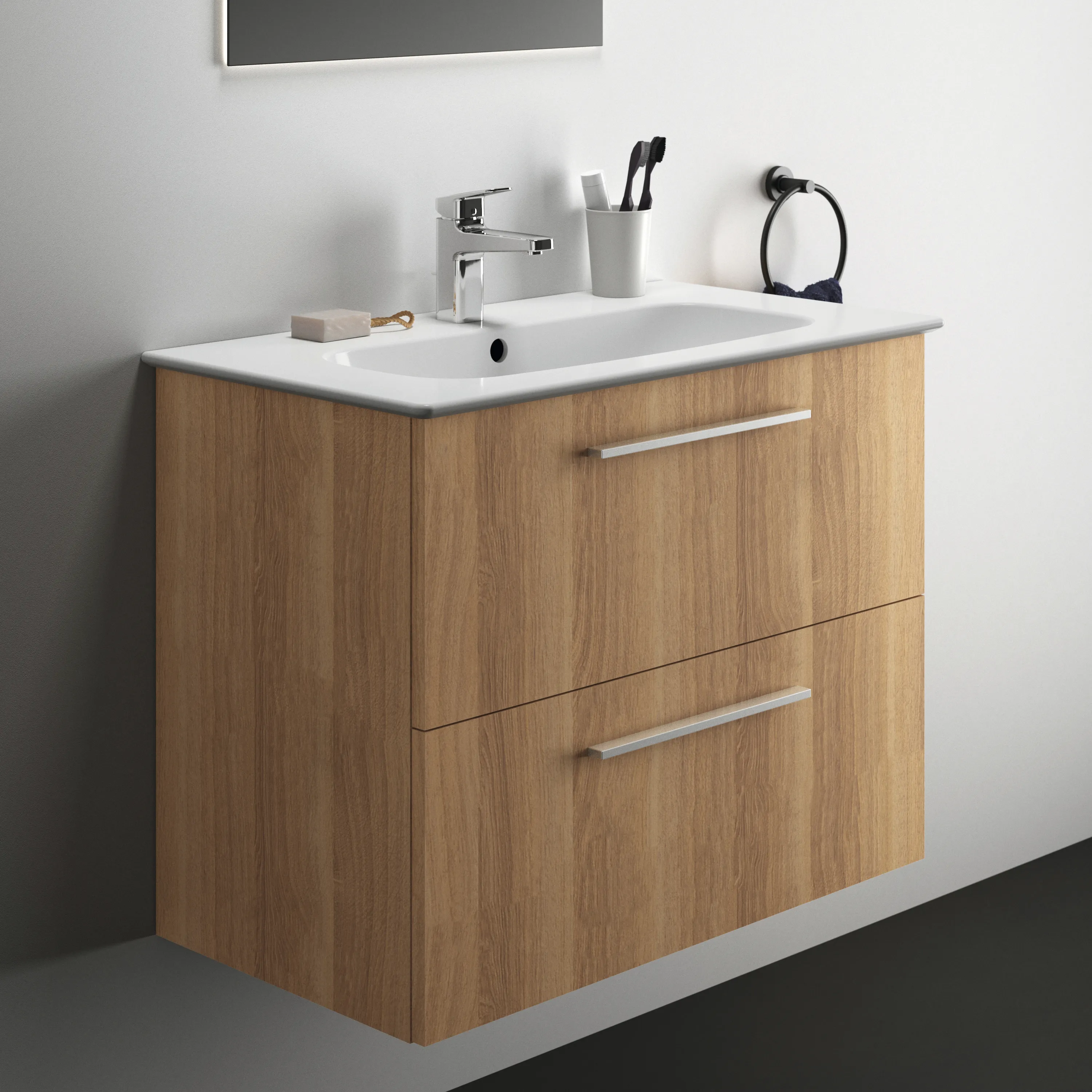 Ideal Standard i.life A Waschtisch-Paket mit Unterschrank und chrom Griff Ideal Standard i.life A Waschtisch-Paket mit Unterschrank und chrom Griff