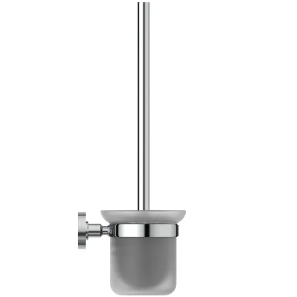Bürstengarnitur IOM aus Glas wandhängend Chrom Bürstengarnitur IOM aus Glas wandhängend Chrom
