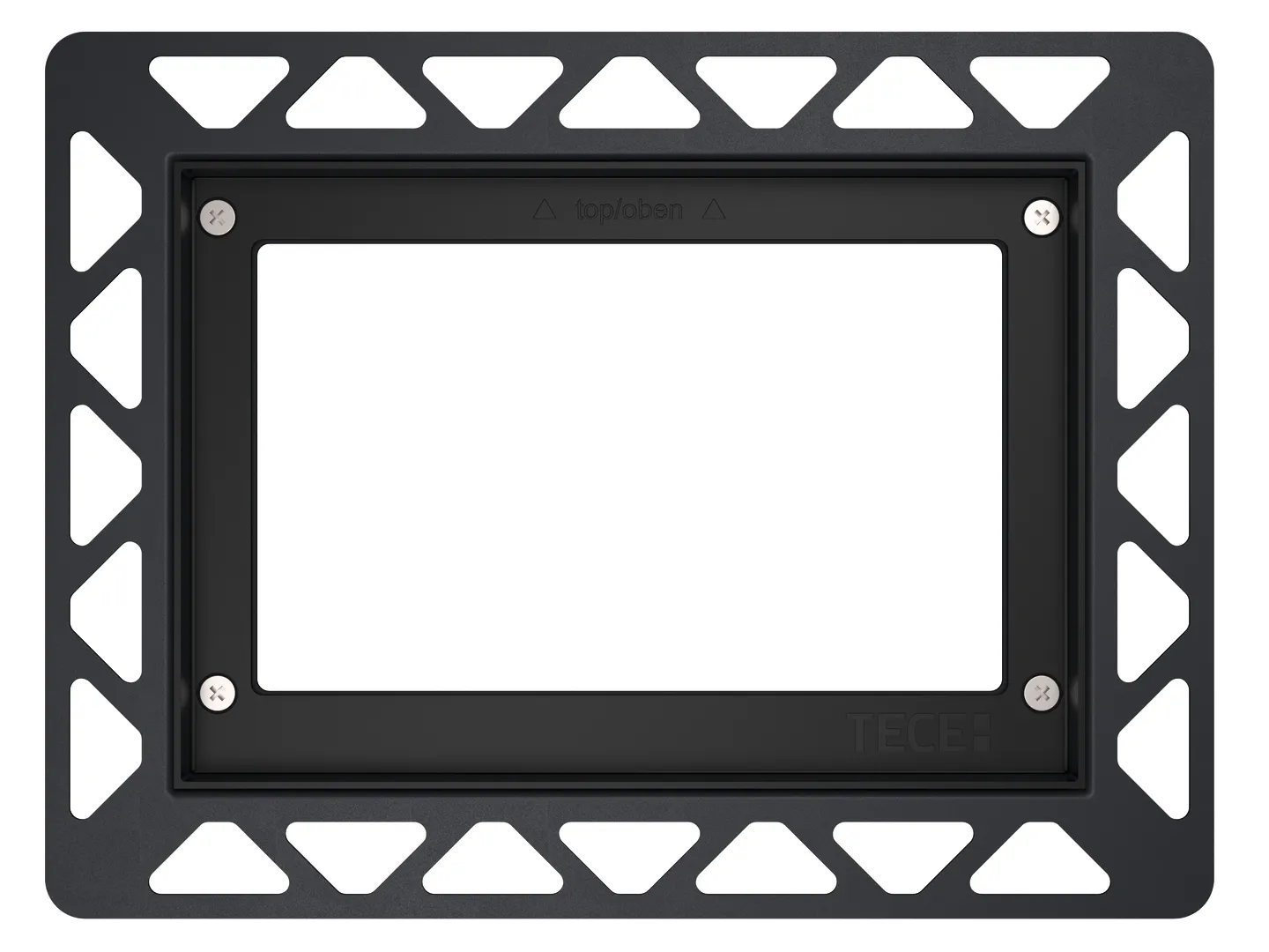 -WC-Einbaurahmen für flächenbündige Montage, Schwarz -WC-Einbaurahmen für flächenbündige Montage, Schwarz