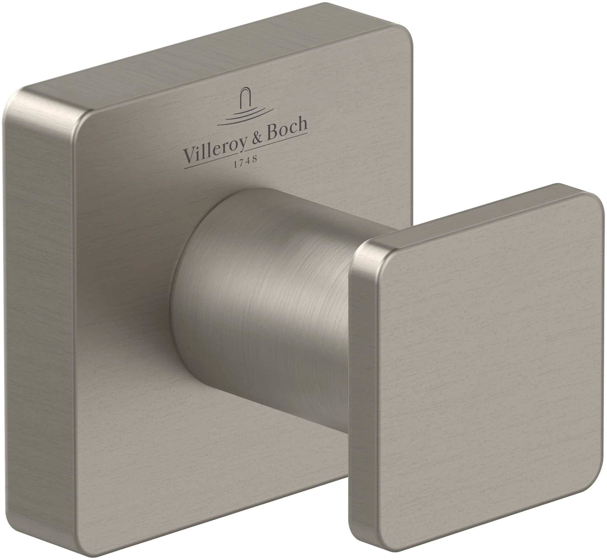 Villeroy & Boch Handtuchhaken Elements - Striking, Brushed Nickel Matt, 45x44x45 mm, Wandmontage Villeroy & Boch Handtuchhaken Elements - Striking, Brushed Nickel Matt, 45x44x45 mm, Wandmontage