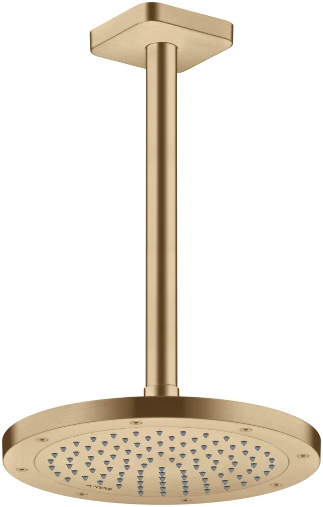 Hansgrohe AXOR ShowerSolutions Kopfbrause 245 1jet Brushed Bronze, 245 mm, verstellbarer Winkel, abnehmbar zur Reinigung, G 1/2 Anschluss Hansgrohe AXOR ShowerSolutions Kopfbrause 245 1jet Brushed Bronze, 245 mm, verstellbarer Winkel, abnehmbar zur Reinigung, G 1/2 Anschluss