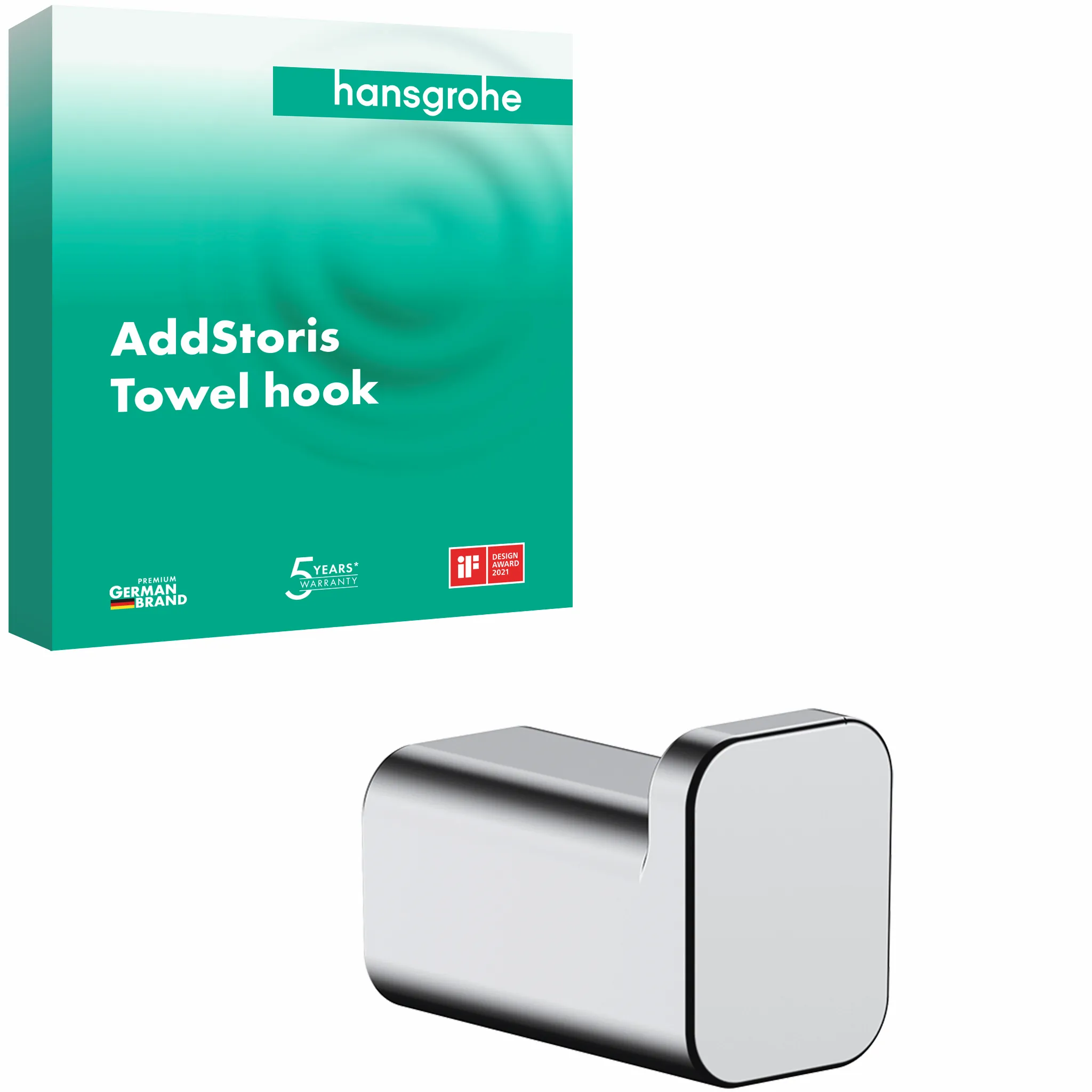 Hansgrohe AddStoris Q Handtuchhaken, Chrom Hansgrohe AddStoris Q Handtuchhaken, Chrom