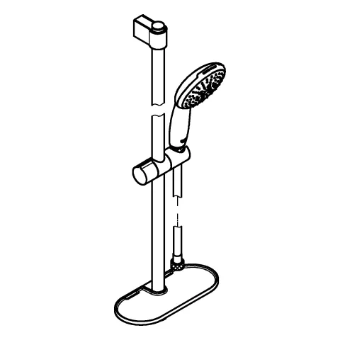 Brausestangenset Tempesta 110 27927_3, 600mm, Handbrause Tempesta 110, 3 Strahlarten: Rain/Jet/Massage, Brauseschlauch Relexaflex 1.750mm, Ablage, maximaler Durchfluss (bei 3 bar): 13.5 l/min, chrom Brausestangenset Tempesta 110 27927_3, 600mm, Handbrause Tempesta 110, 3 Strahlarten: Rain/Jet/Massage, Brauseschlauch Relexaflex 1.750mm, Ablage, maximaler Durchfluss (bei 3 bar): 13.5 l/min, chrom
