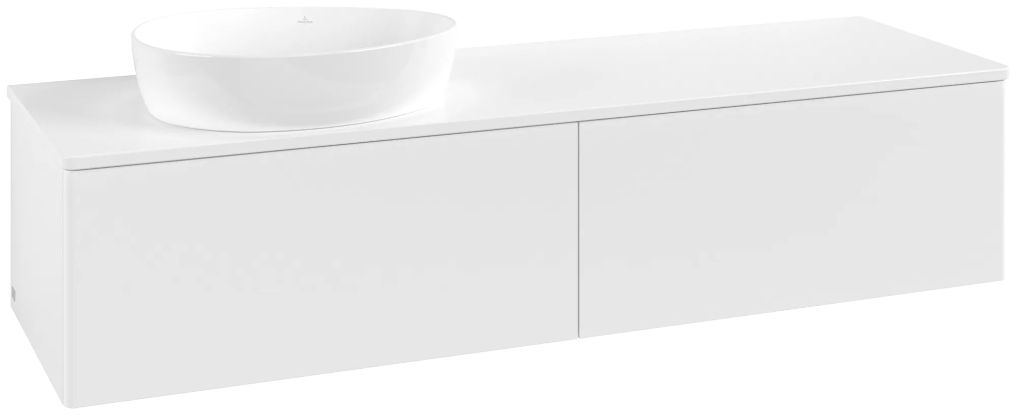 Villeroy & Boch Antao Waschbeckenunterschrank L37_1, 1600x360x500 mm, mit Beleuchtung, links