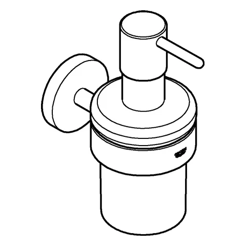 Seifenschale Essentials 40448_1, mit Halter, Material Glas/Metall Seifenschale Essentials 40448_1, mit Halter, Material Glas/Metall